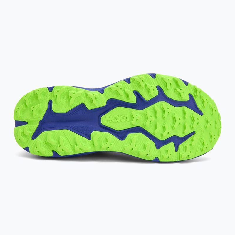 Dětské běžecké boty HOKA Speedgoat 6 night sky/neon lime 4