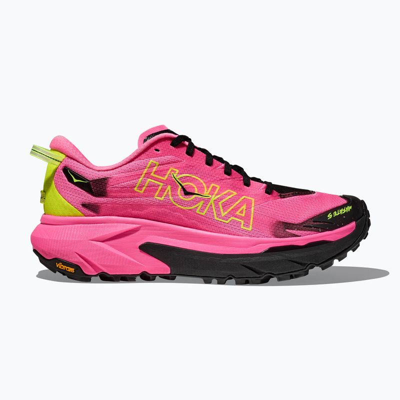 Pánské běžecké boty HOKA Mafate 5 neon rose/black 2