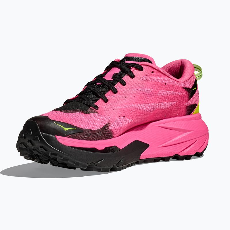 Pánské běžecké boty HOKA Mafate 5 neon rose/black 4