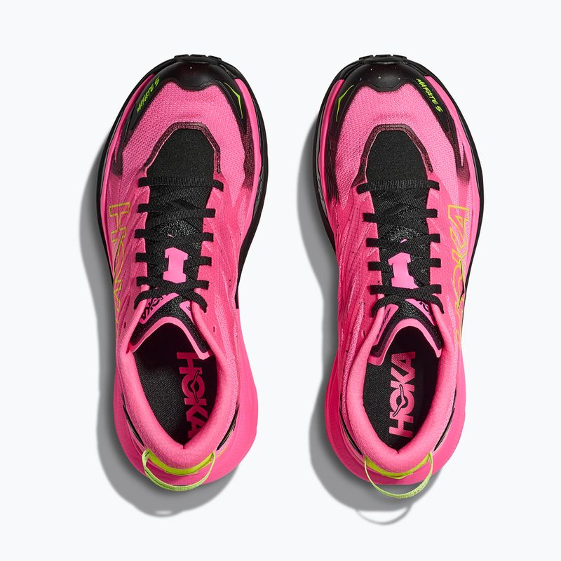 Pánské běžecké boty HOKA Mafate 5 neon rose/black 8
