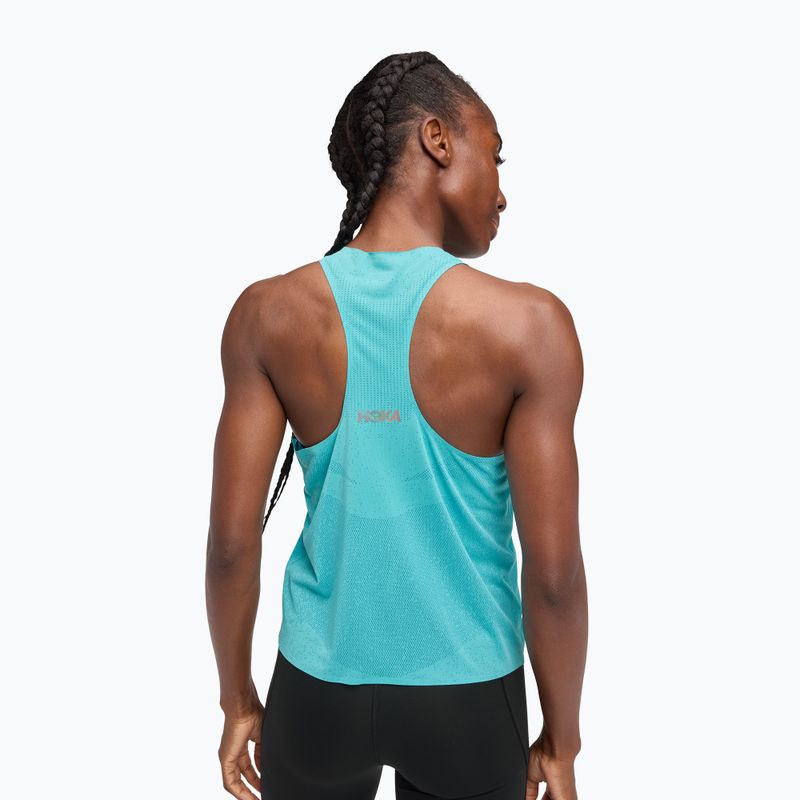 Dámský běžecký top HOKA Race Day Singlet cielo blue 3