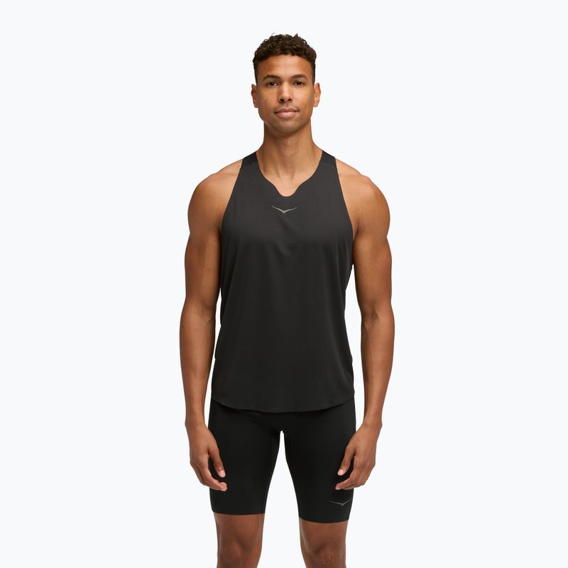 Pánská běžecká tričko HOKA Race Singlet hoka black
