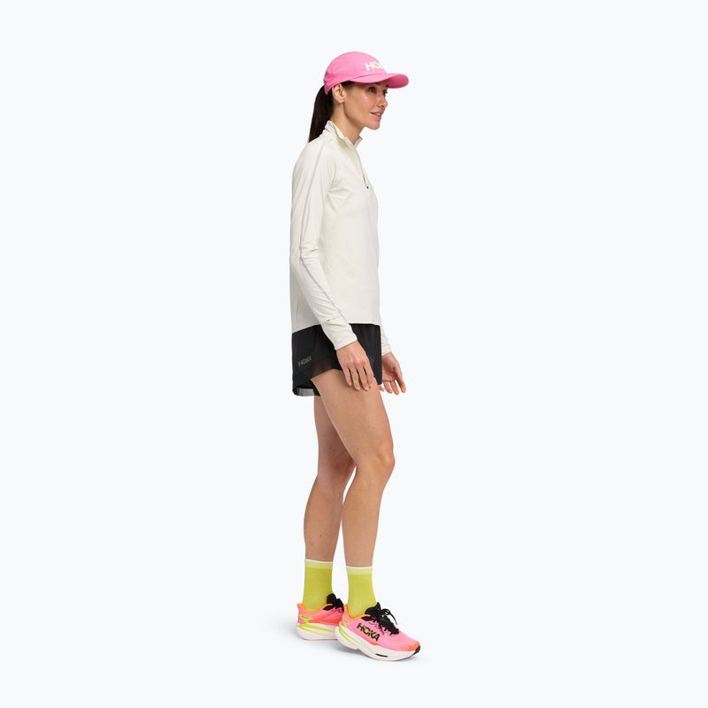 Dámská běžecká mikina HOKA GlideTech Quarter Zip ruffle salt 2