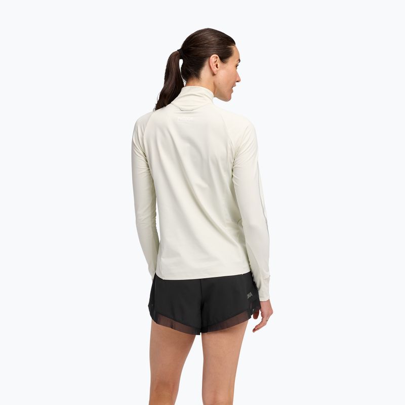 Dámská běžecká mikina HOKA GlideTech Quarter Zip ruffle salt 3