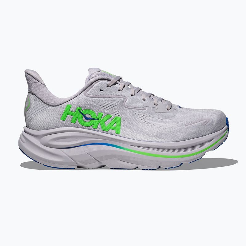 Pánské běžecké boty HOKA Clifton 10 ash grey/neon green 3