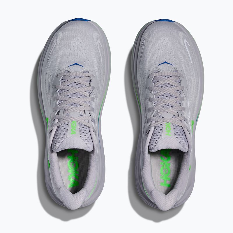 Pánské běžecké boty HOKA Clifton 10 ash grey/neon green 7