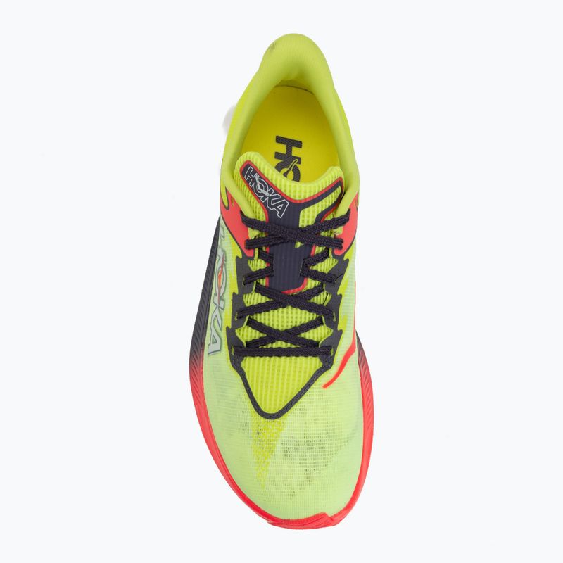 Běžecké boty HOKA Rocket X 3 neon yuzu/squid ink 5