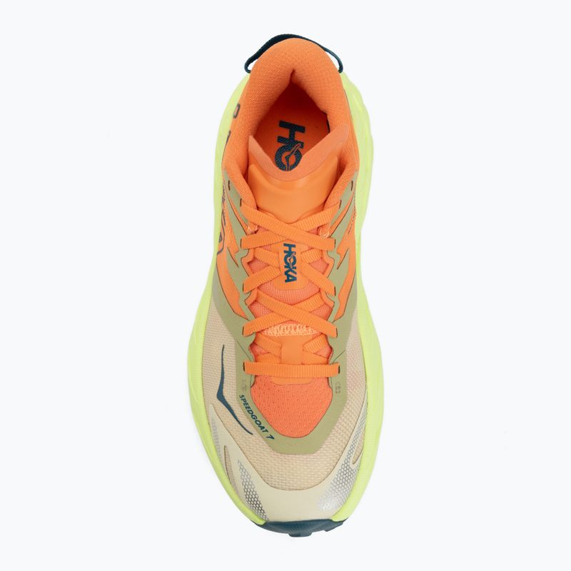 Dámské běžecké boty HOKA Speedgoat 7 persimmon/neon yuzu 5