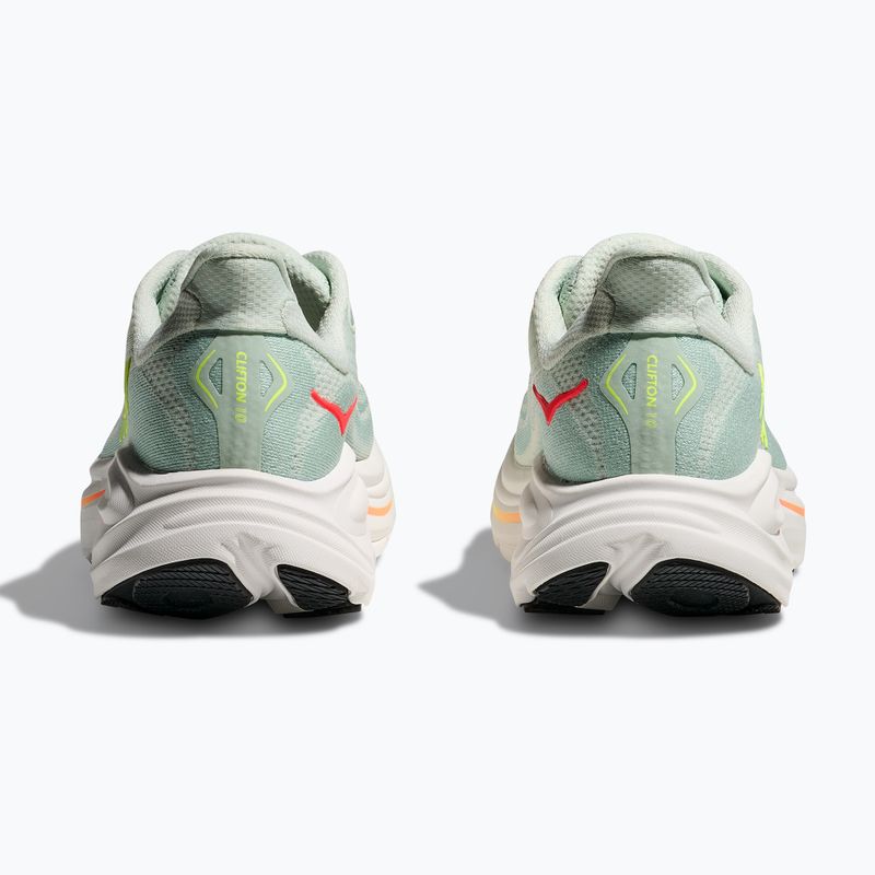 Dámské běžecké boty HOKA Clifton 10 sea glass/neon flame 13