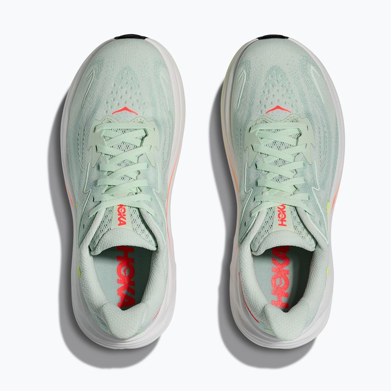 Dámské běžecké boty HOKA Clifton 10 sea glass/neon flame 14
