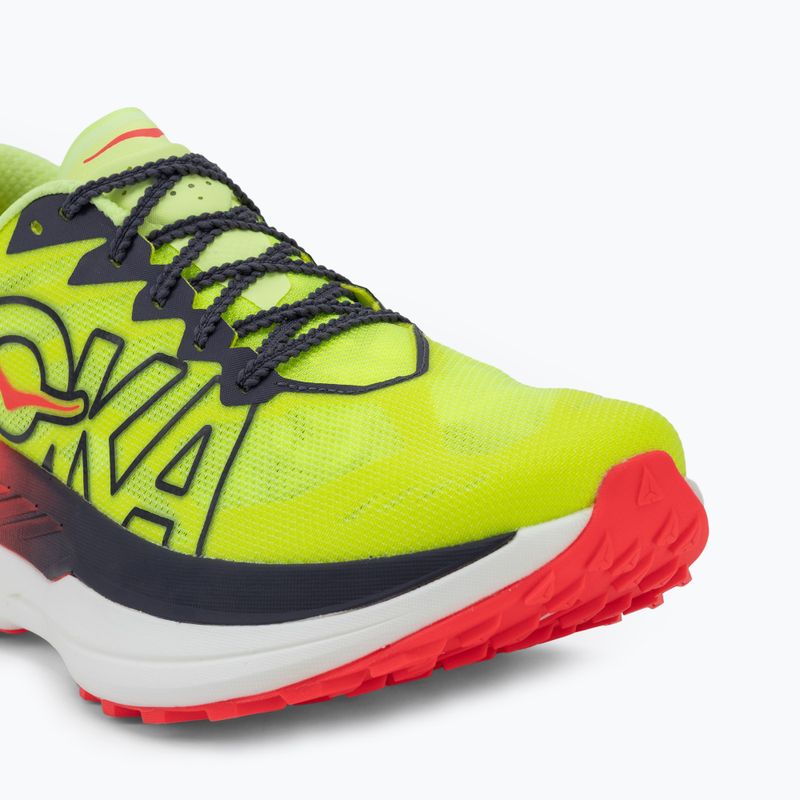 Pánské běžecké boty HOKA Rocket X Trail neon Yuzu/neon flame 7