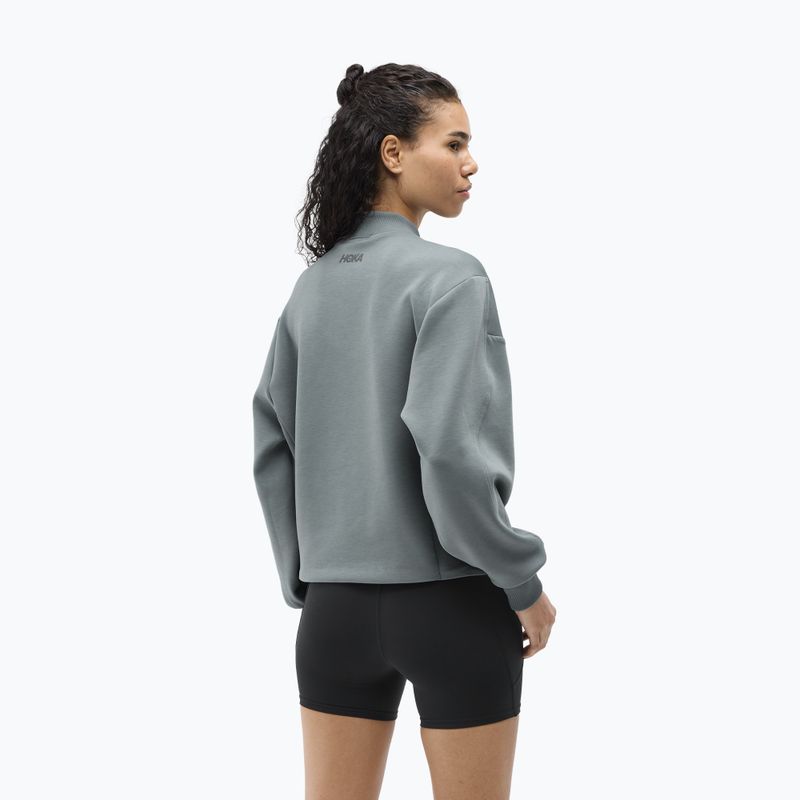 Dámská běžecká mikina HOKA Kaitoro Knit Crew slate blue 3