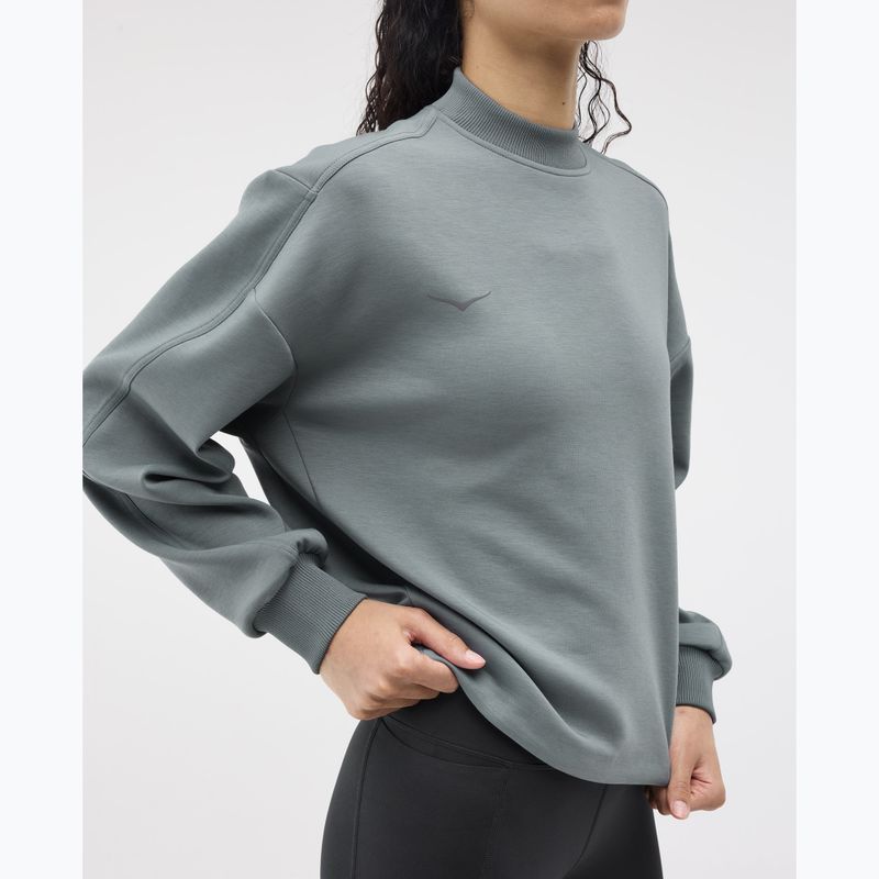 Dámská běžecká mikina HOKA Kaitoro Knit Crew slate blue 4
