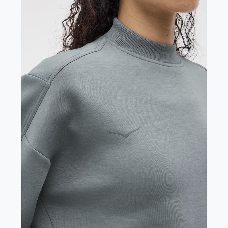 Dámská běžecká mikina HOKA Kaitoro Knit Crew slate blue 5
