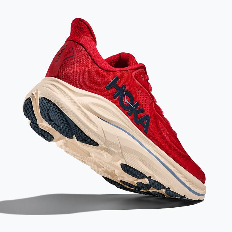 Pánské běžecké boty Hoka Clifton 10 vermillion/varsity navy 5