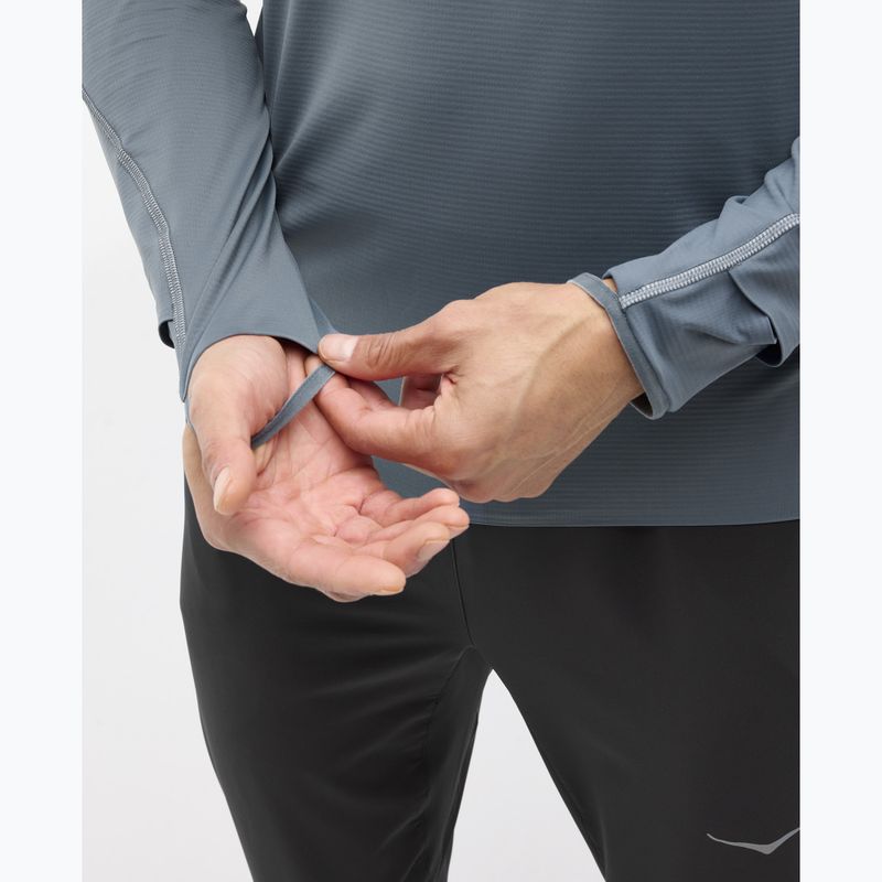 Pánská běžecká mikina HOKA GlideTech Quarter Zip faded navy 5