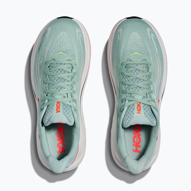 Pánské běžecké boty HOKA Clifton 10 Wide sage/neon flame 7