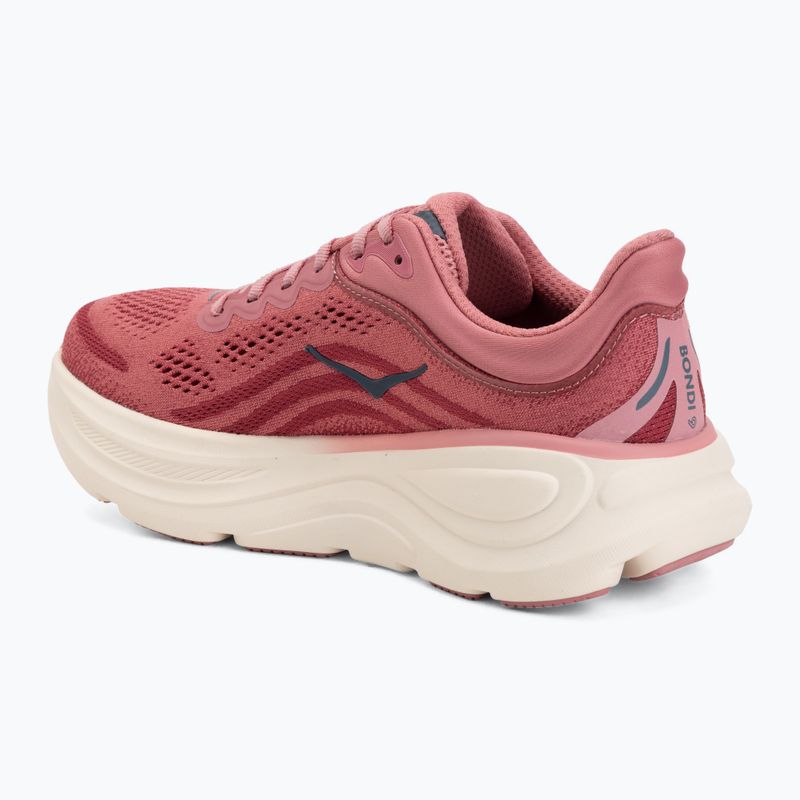 Dámské běžecké boty HOKA Bondi 9 Wide lingonberry/cranberry 3