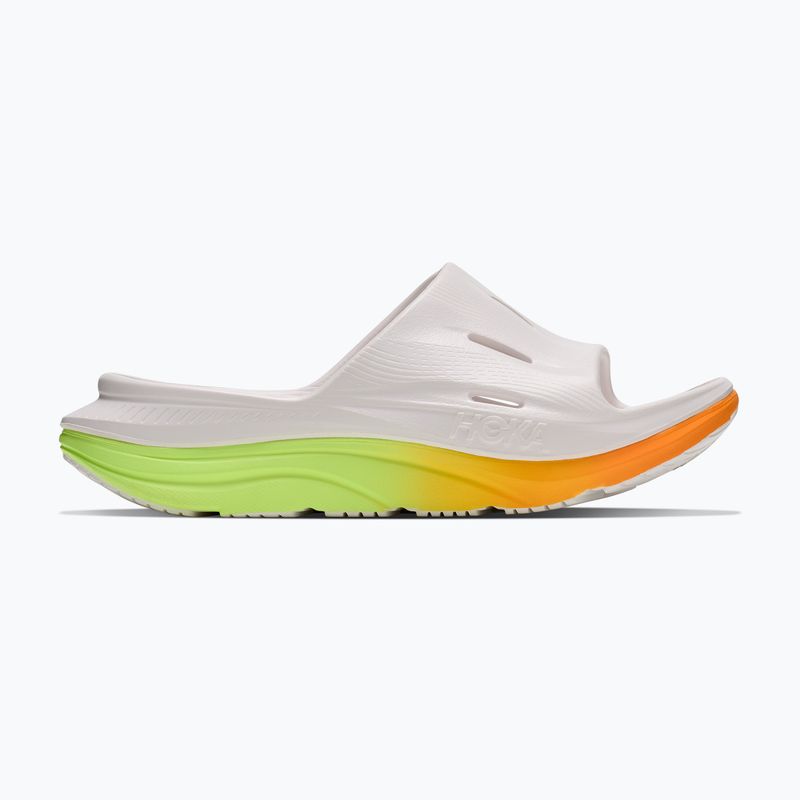Nazouváky HOKA Ora Recovery Slide 3 white/neon yuzu 2