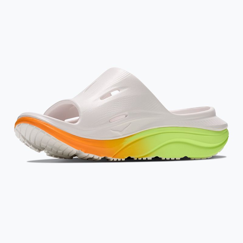 Nazouváky HOKA Ora Recovery Slide 3 white/neon yuzu 4