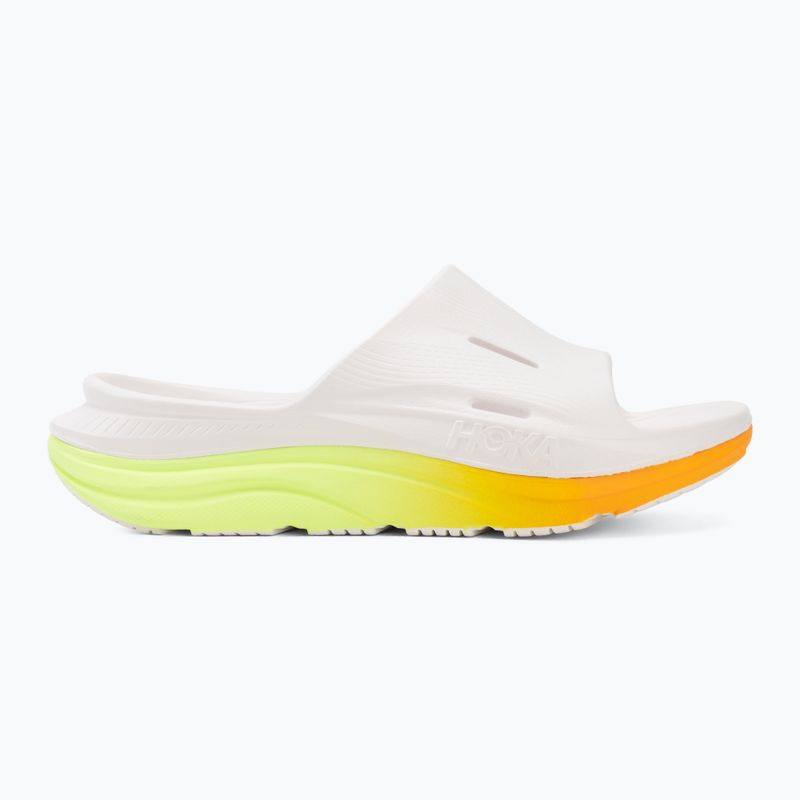 Nazouváky HOKA Ora Recovery Slide 3 white/neon yuzu 2