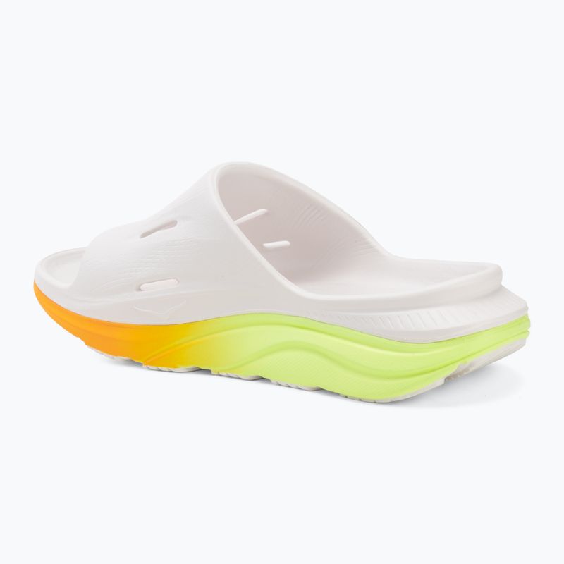 Nazouváky HOKA Ora Recovery Slide 3 white/neon yuzu 3