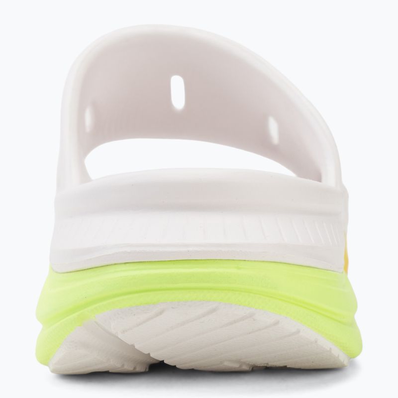 Nazouváky HOKA Ora Recovery Slide 3 white/neon yuzu 6