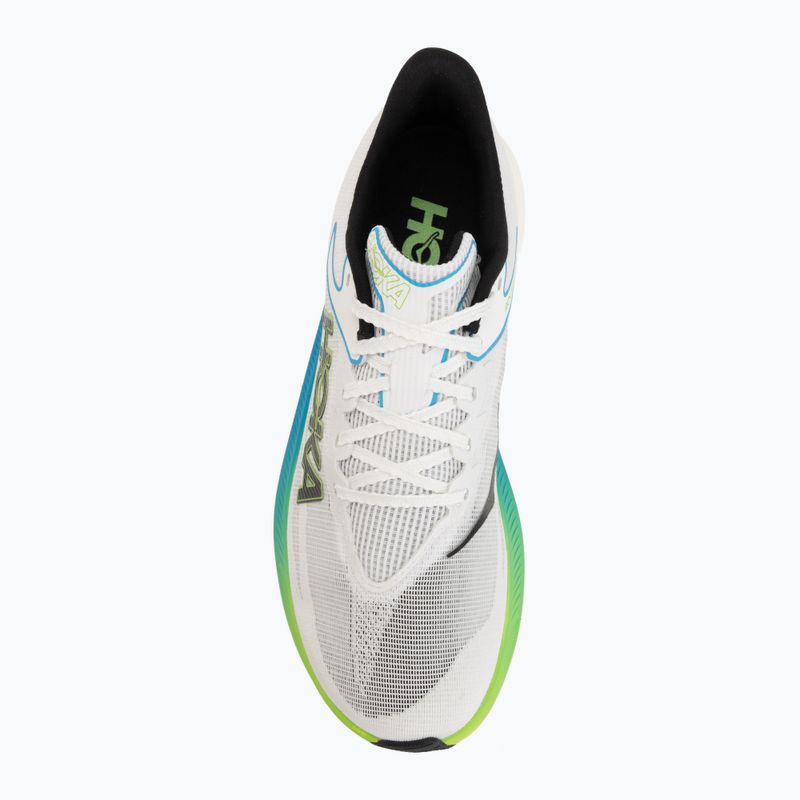 Běžecké boty HOKA Rocket X 3 frost/electric lime 5