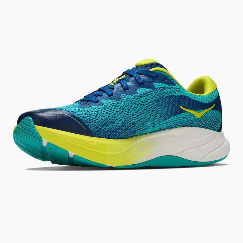 Dětské běžecké boty HOKA Rincon 4 electric aqua/neon hoka citrus 4