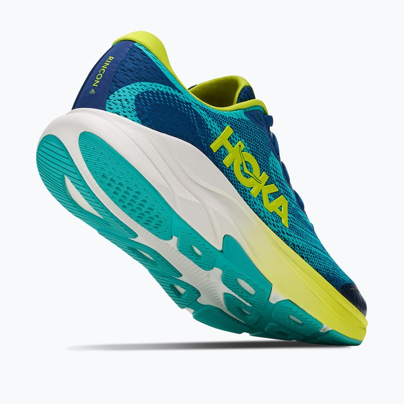 Dětské běžecké boty HOKA Rincon 4 electric aqua/neon hoka citrus 5