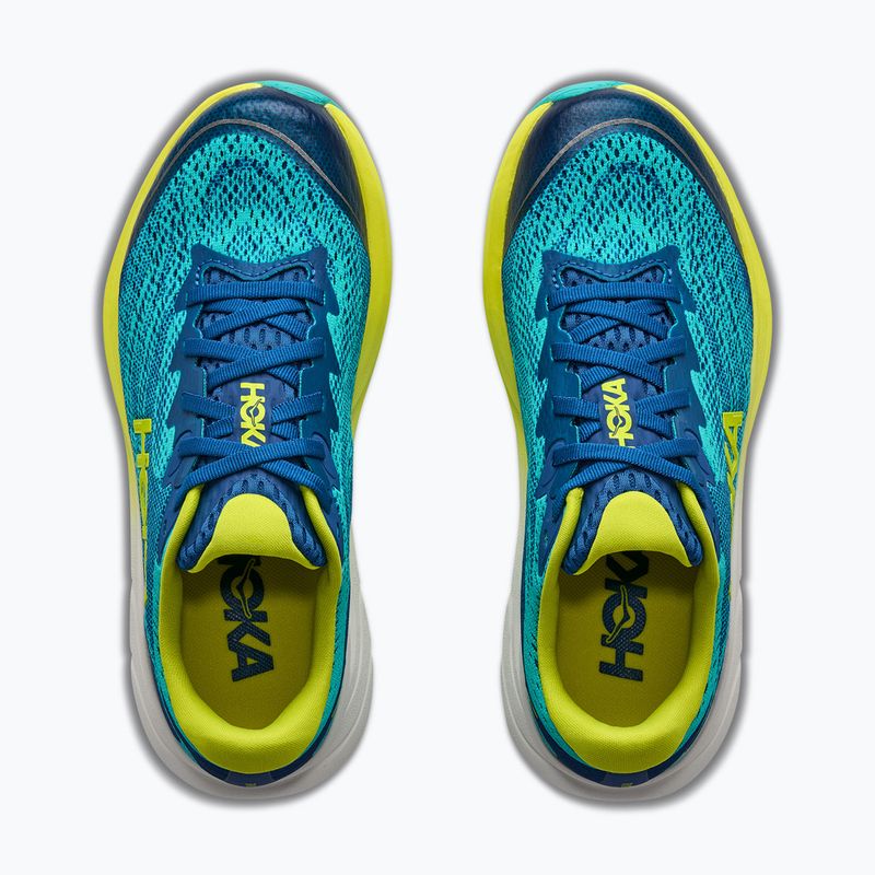 Dětské běžecké boty HOKA Rincon 4 electric aqua/neon hoka citrus 8