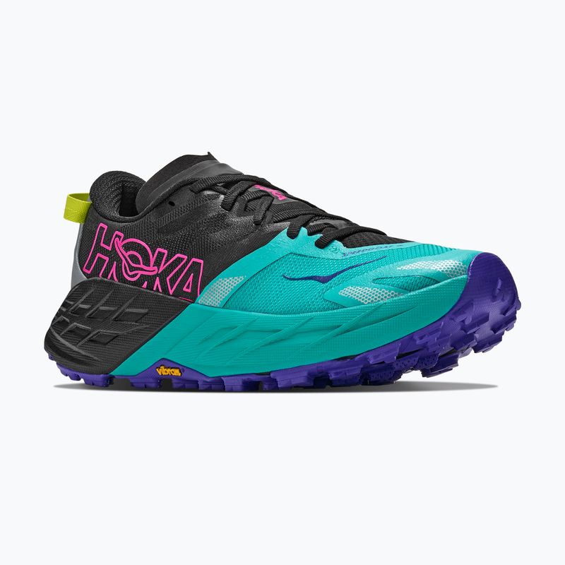 Dámské běžecké boty HOKA Speedgoat 7 black/electric aqua