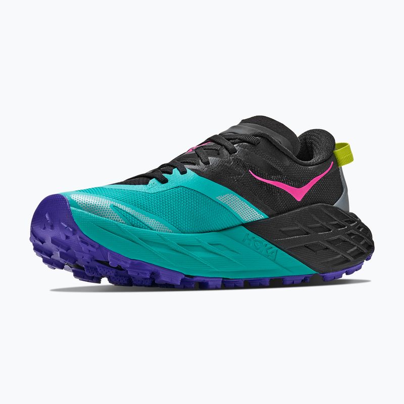 Dámské běžecké boty HOKA Speedgoat 7 black/electric aqua 4