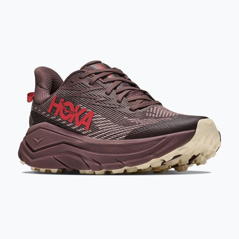 Dámské běžecké boty HOKA Challenger 8 GTX black/varsity burgundy