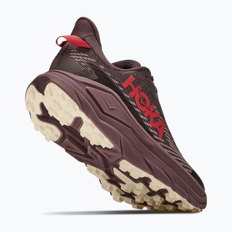 Dámské běžecké boty HOKA Challenger 8 GTX black/varsity burgundy 3