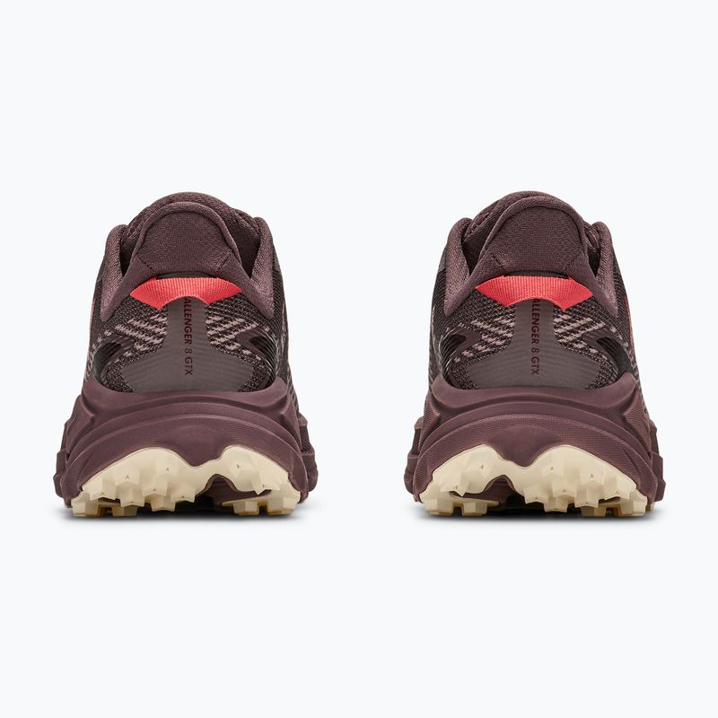 Dámské běžecké boty HOKA Challenger 8 GTX black/varsity burgundy 4