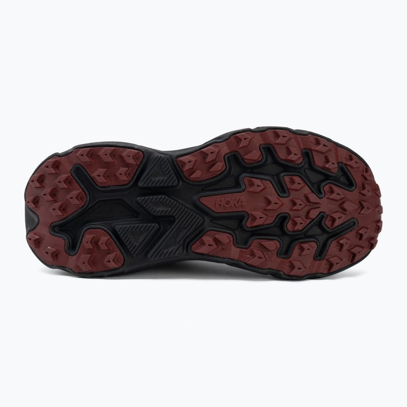 Dámské běžecké boty HOKA Challenger 8 GTX black/varsity burgundy 4