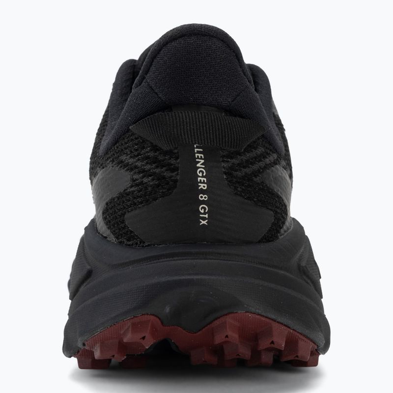 Dámské běžecké boty HOKA Challenger 8 GTX black/varsity burgundy 6