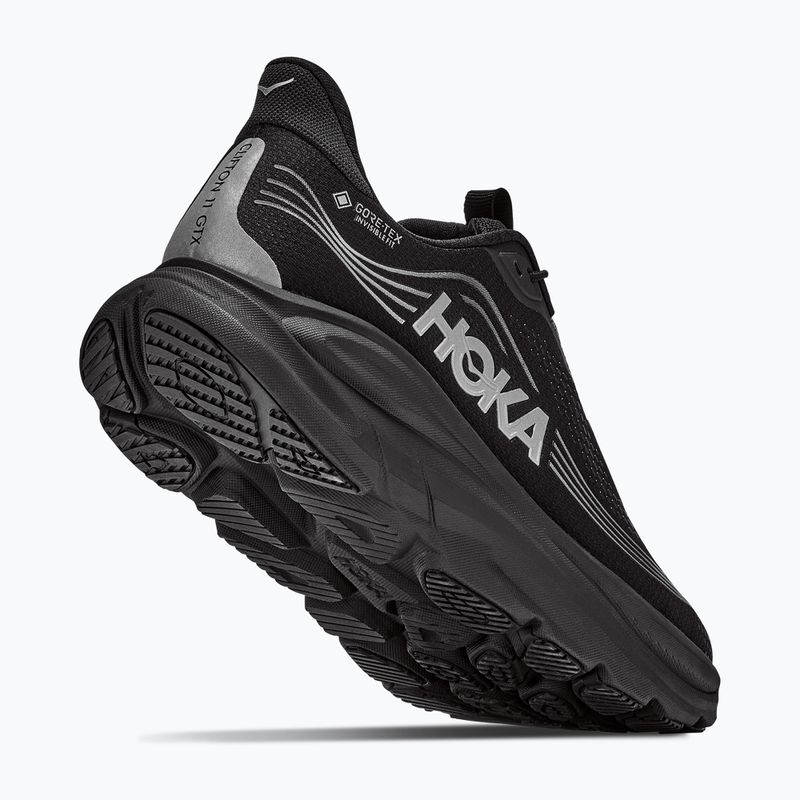 Pánské běžecké boty HOKA Clifton 11 GTX black/black 3