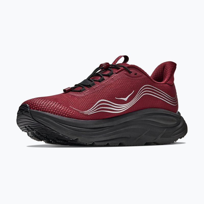 Pánské běžecké boty HOKA Clifton 11 GTX varsity burgundy/carbon black 4