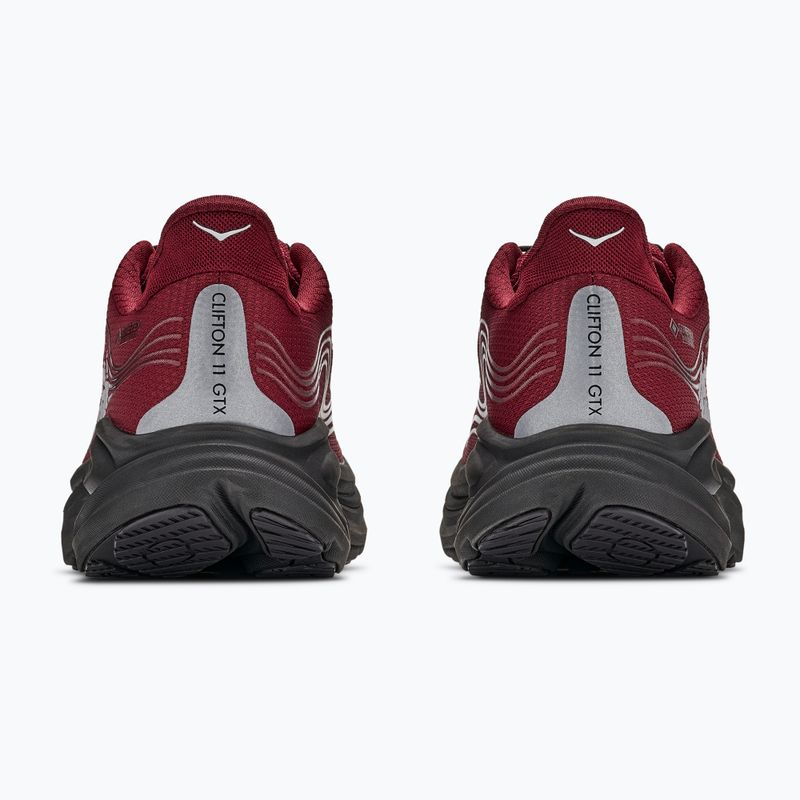 Pánské běžecké boty HOKA Clifton 11 GTX varsity burgundy/carbon black 6