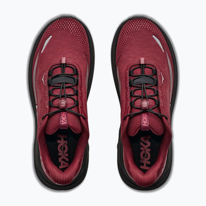 Pánské běžecké boty HOKA Clifton 11 GTX varsity burgundy/carbon black 8