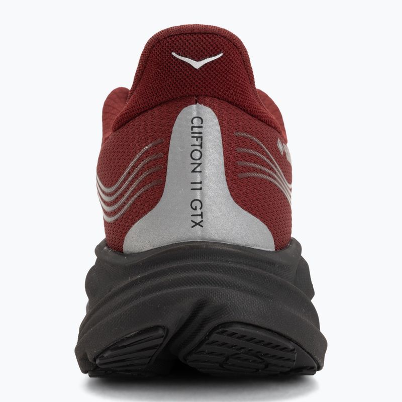Pánské běžecké boty HOKA Clifton 11 GTX varsity burgundy/carbon black 6