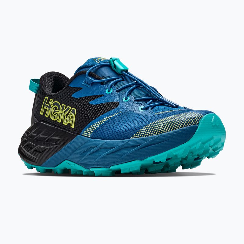 Dětské běžecké boty HOKA Speedgoat 7 black/night glow blue