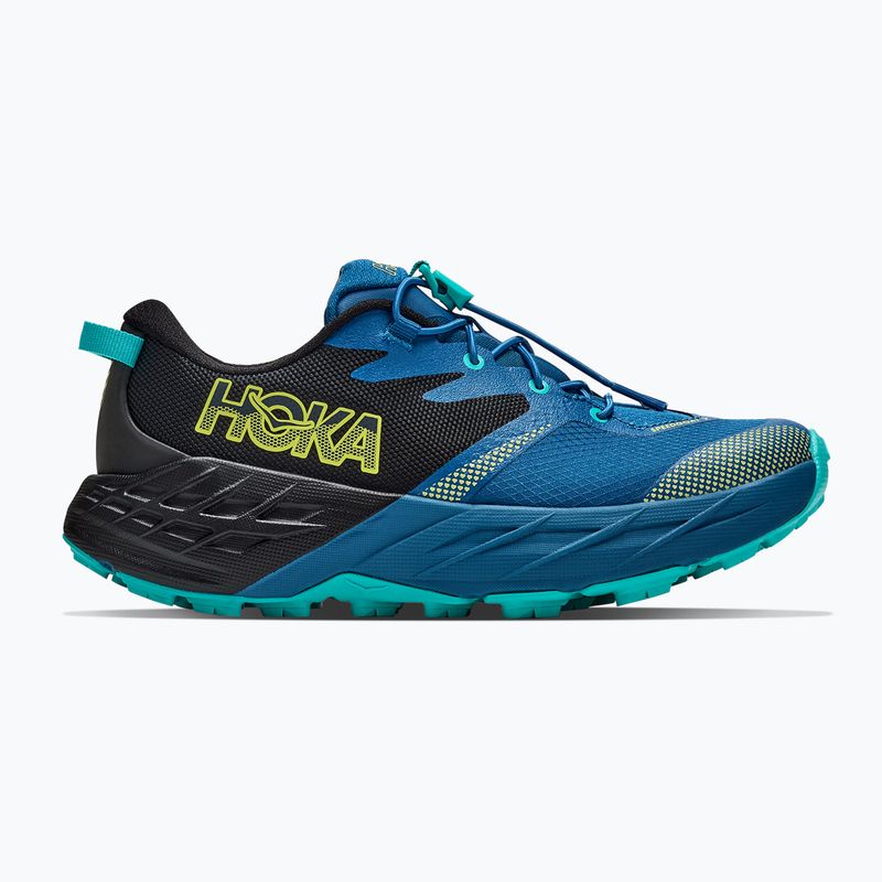 Dětské běžecké boty HOKA Speedgoat 7 black/night glow blue 2