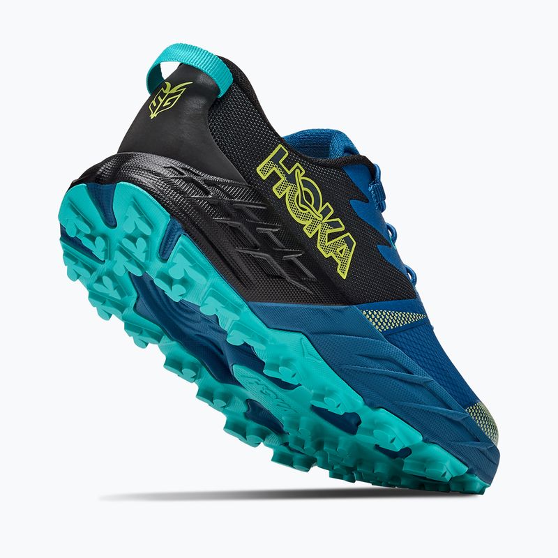 Dětské běžecké boty HOKA Speedgoat 7 black/night glow blue 5