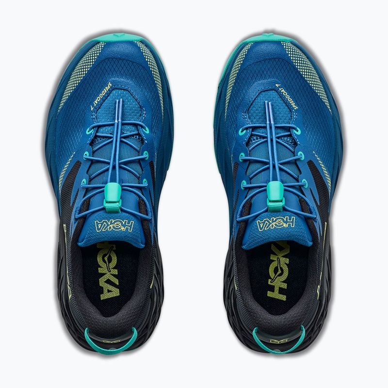 Dětské běžecké boty HOKA Speedgoat 7 black/night glow blue 8