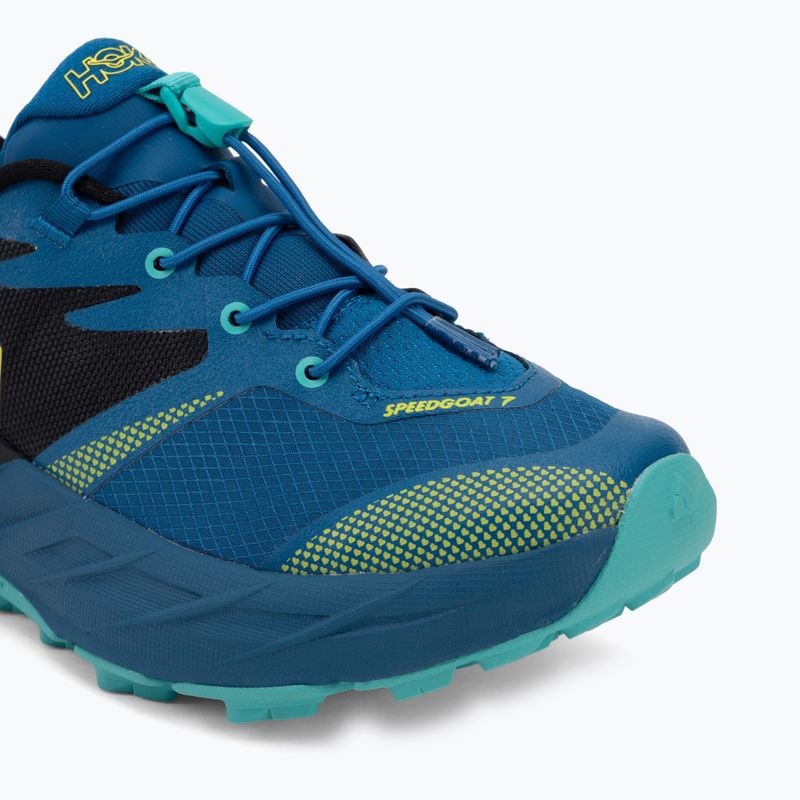 Dětské běžecké boty HOKA Speedgoat 7 black/night glow blue 7