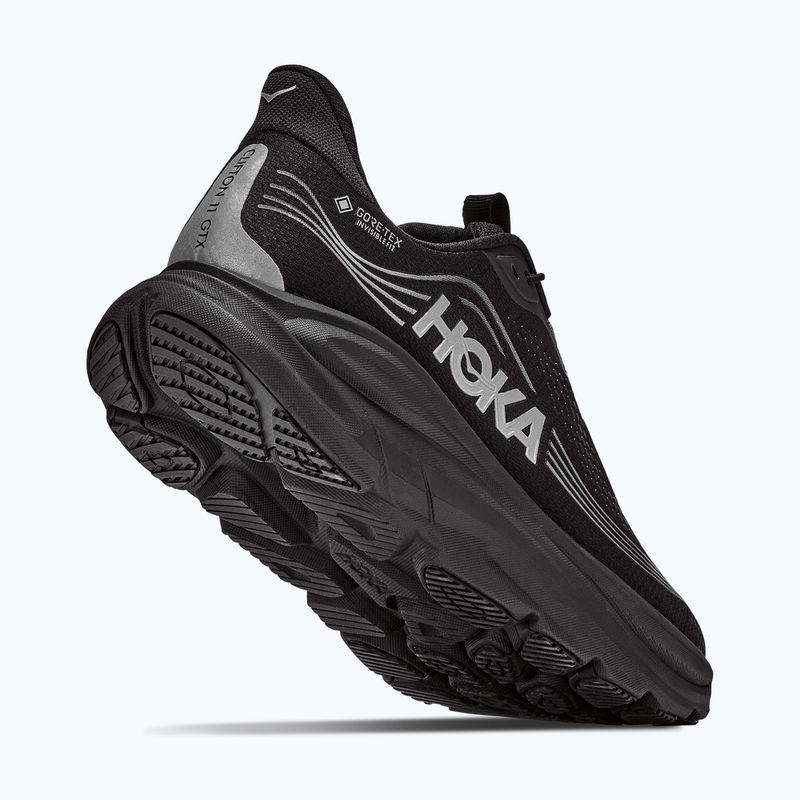 Pánské běžecké boty HOKA Clifton 11 GTX Wide black/black 5