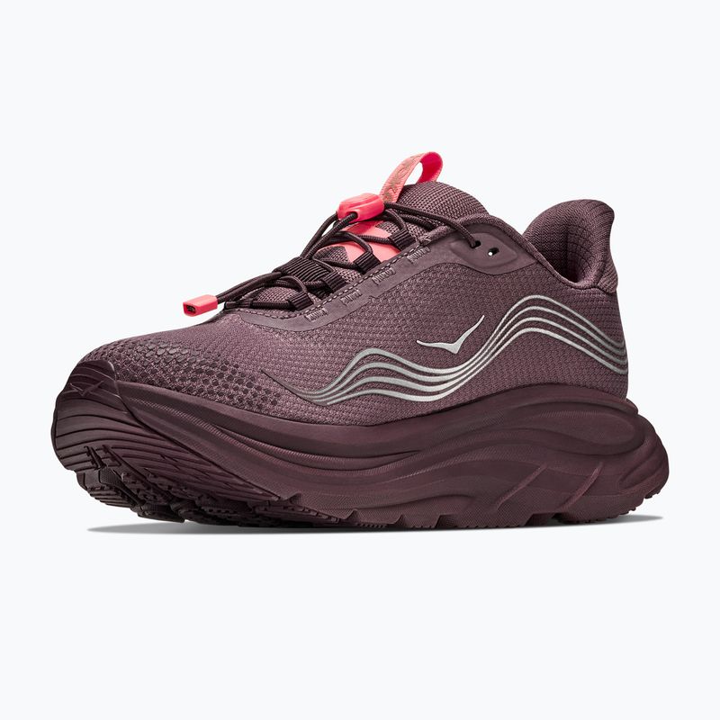 Dámské běžecké boty HOKA Clifton 11 GTX Wide smoky quartz/deep mauve 4